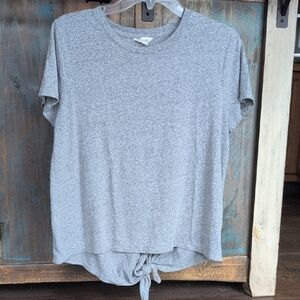 Madewell Gray Knot Back T-Shirt - Women's Large